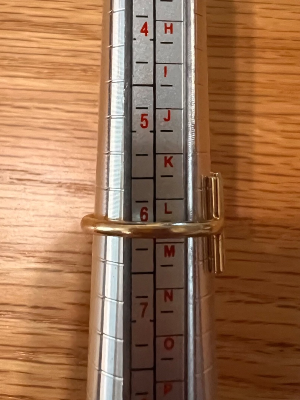 14k gold Parallel Bars Ring - Picture 4 of 4